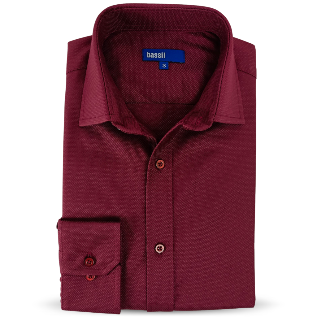 CAMISA BLANCA MANGA LARGA PUÑO BOTÓN Y OJAL - Bassil