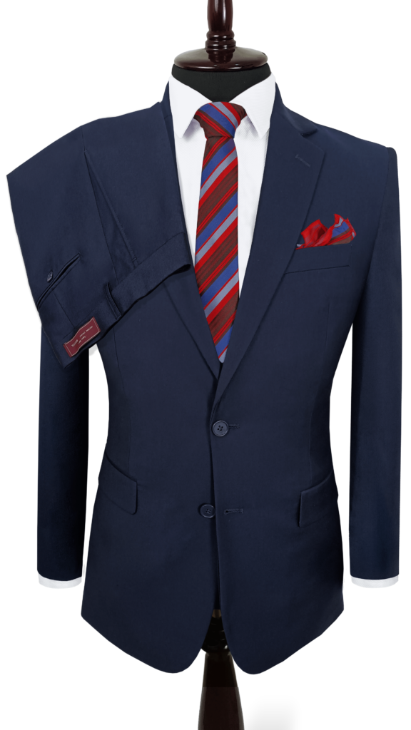 terno color azul marino